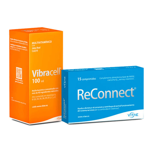 Vitae Pack Vibracell 100ml + Reconnect 15 Comprimidos