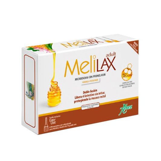 Aboca Melilax Adult 6 Microenemas 10 G Estreñimiento Evacuativo, Libera El Intestino Y Molestias, Irritación Y La Inflamación 