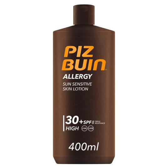 Piz Buin Protetor solar corporal anti-alérgico SPF 30 Loção corporal, Proteção UVA/UVB 400ml
