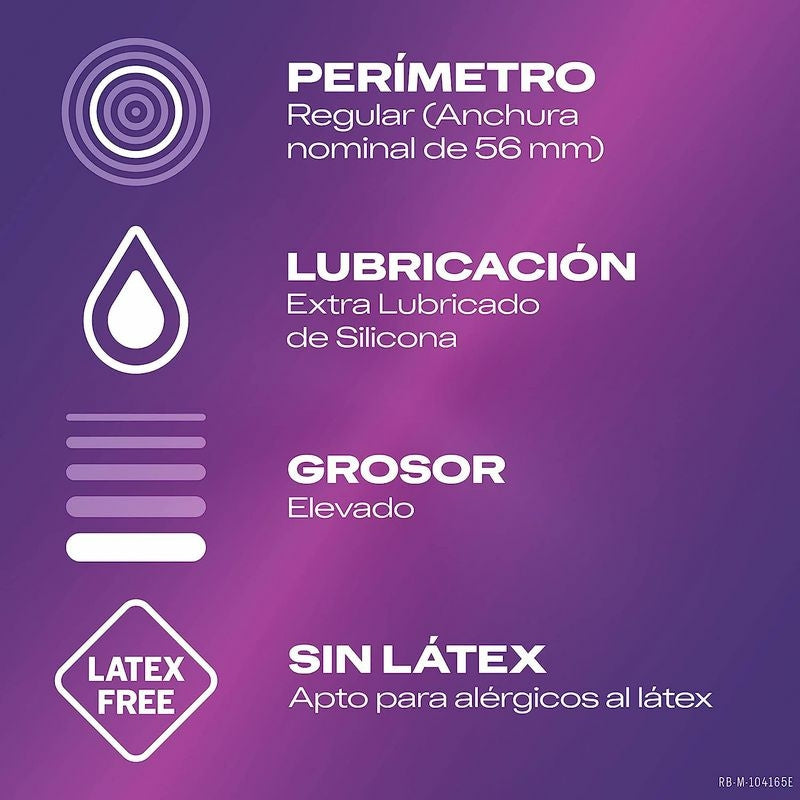Durex Sin Látex Preservativos 12 unidades
