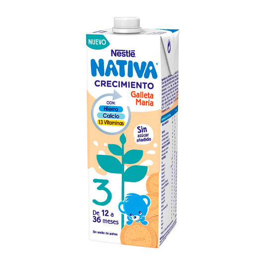 Nestlé Nativa Crecimiento 3 Galleta, 1L