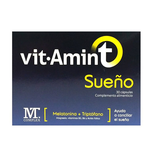 Vitamin-T Sueño Melatonina con Triptófano, 30 Cápsulas