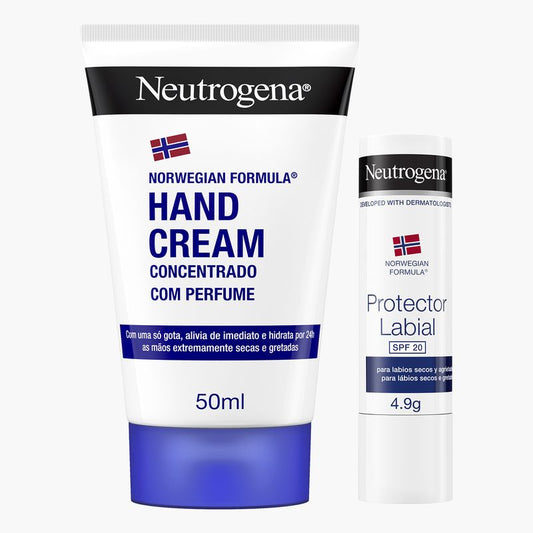 Neutrogena Norwegian Formula Creme de Mãos Concentrado 50 ml + Stick de Proteção Labial SPF 20