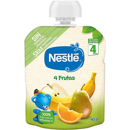 Nestlé Bolsita 4 Frutas, 90 gr