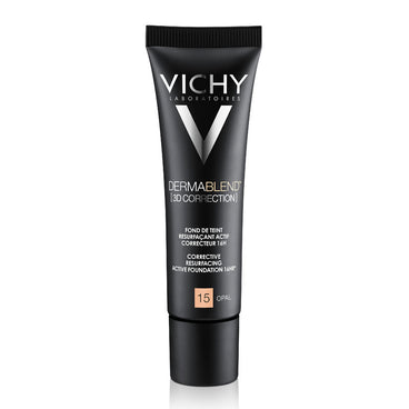 Vichy Dermablend Corrección 3D Fondo de Maquillaje Fluido Alisador y Corrector 30 ml Tono 15 Opal