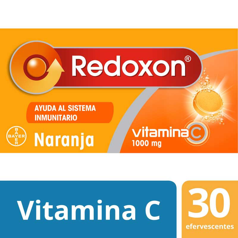 Redoxon Vitamina C Sabor Naranja 30 comprimidos Efervescente