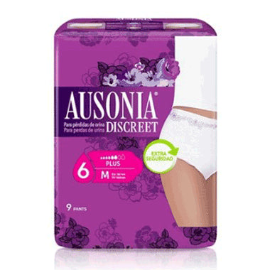 Ausonia Discreet Pants Plus Talla Mediana 9 unidades