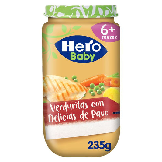 Hero Baby Tarrito Verduritas Con Delicias De Pavo 235 Gr