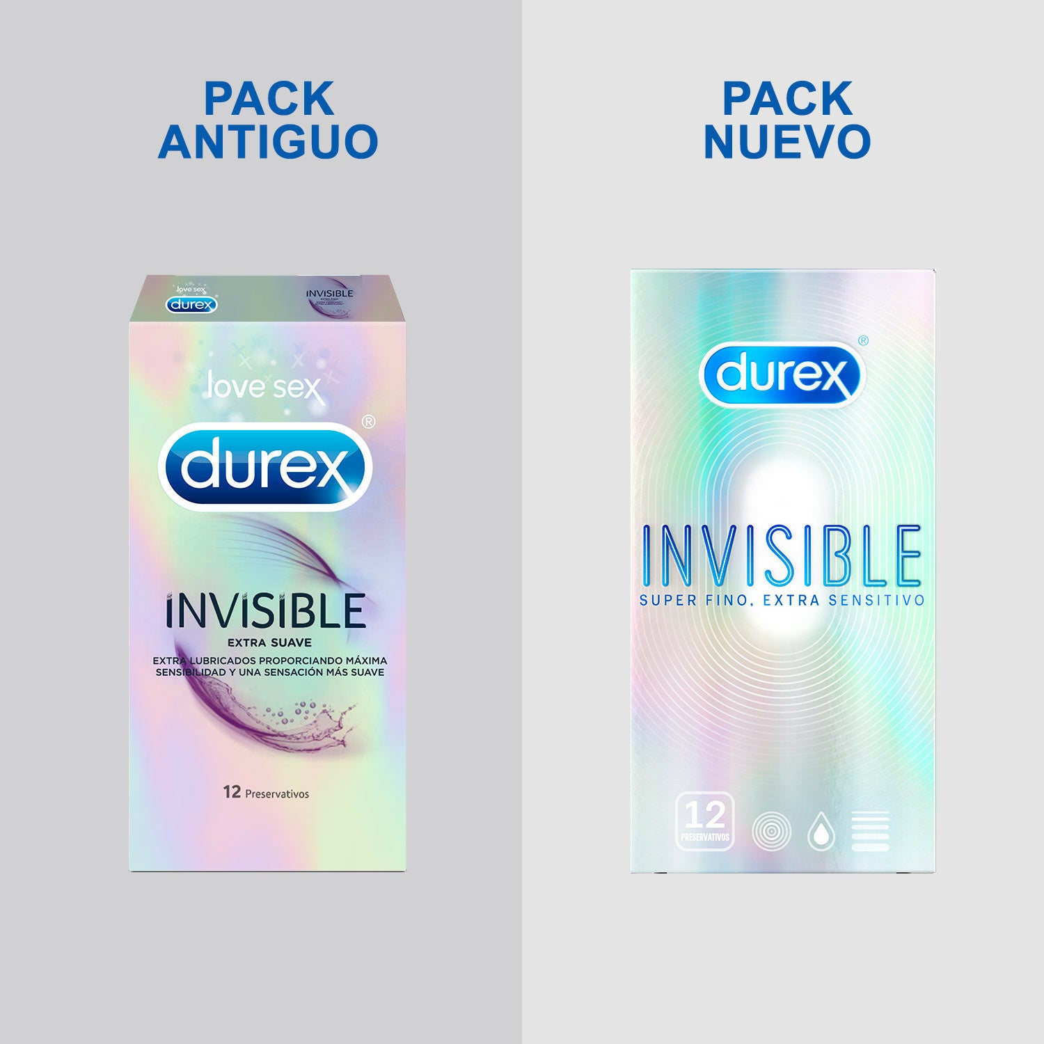Durex Invisible Extra Sensitivos 12 Preservativos