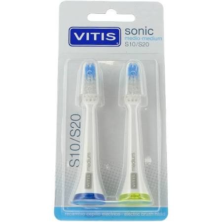 VITIS Recambio Cepillo Dental Eléctrico S10/S20 2 Unidades