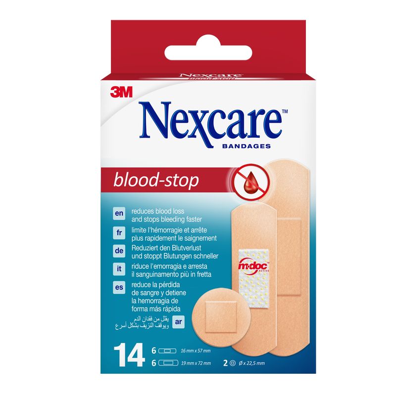 3M Nexcare Blood-Stop Aposito Coagulante Surtido 14 unidades