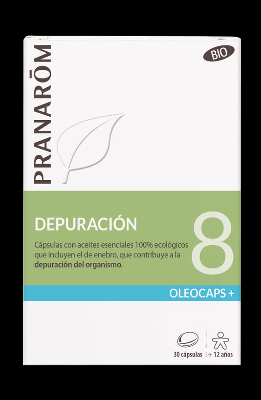 Pranarom Oleocaps 8 Drenaje BIO, 30 cápsulas