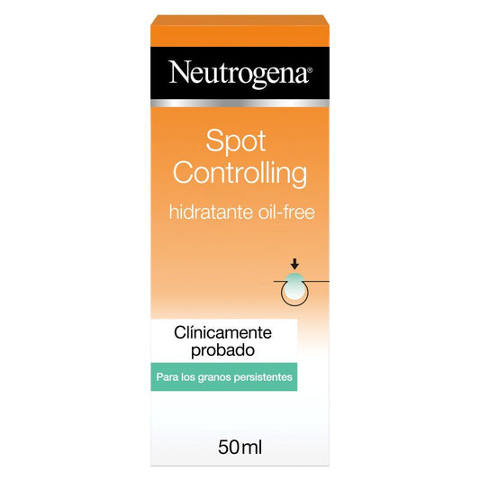 Neutrogena Oil-Free Spot Controlling Moisturiser with Salicylic Acid for Acne-Prone Skin, 50 ml