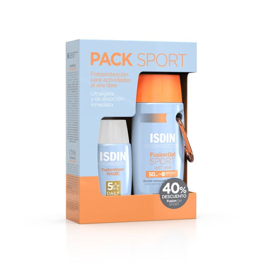 ISDIN Pack Fusion Sport Gel 100 ml + Água de Fusão, 50 ml