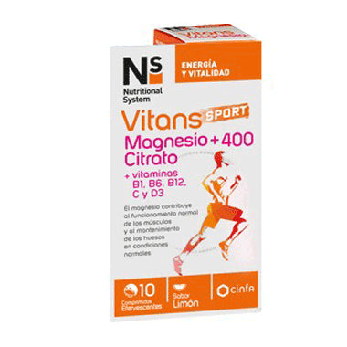 Cinfa Ns Vitans Magnesio Citrato +400 10 comprimidos Efervescentes