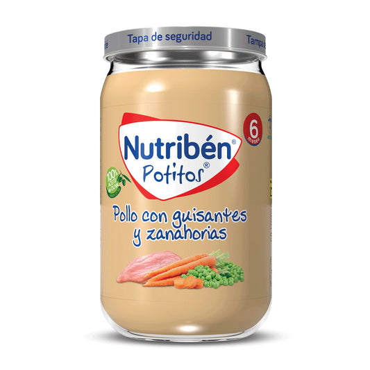Nutriben Potito Pollo Guisantes y Zanahoria 235 gr