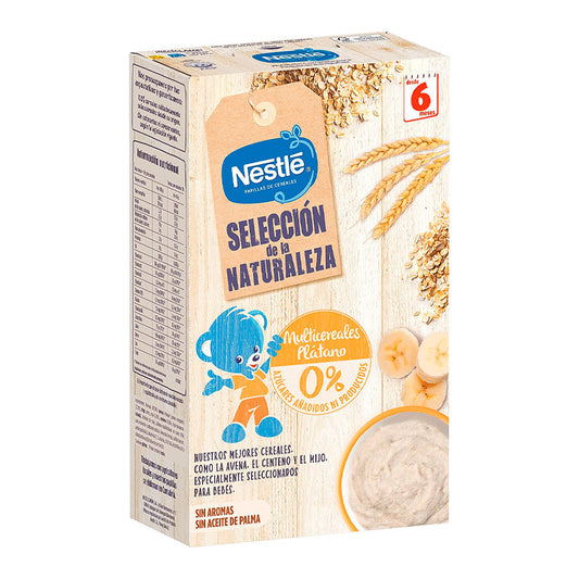 Nestlé Selección de la Naturaleza Multicereales Plátano, 270 gr