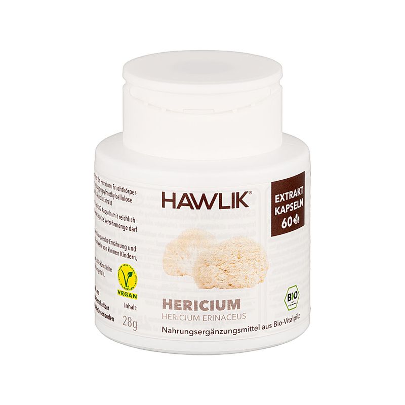 Hawlik Lion's Mane Pure Organic Extract, 60 cápsulas