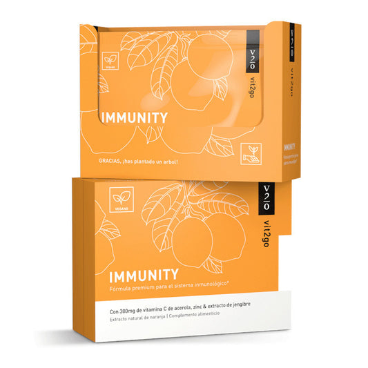 Vit2Go Immunity Complemento Natural Para el Refuerzo Del Sistema Inmunológico, 10 sobres