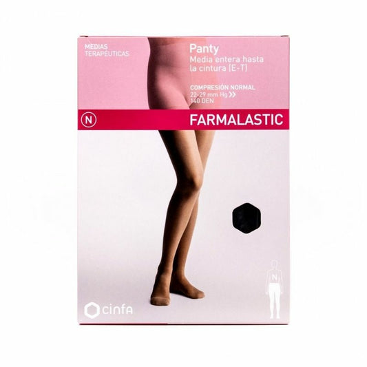Panty Compresión Normal Embarazada Farmalastic Negra T Grande