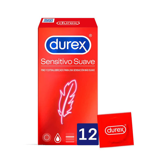Durex Preservativos Sensitivo Suave Para Mayor Sensibilidad 12 unidades