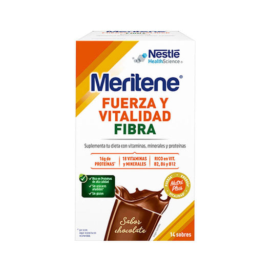 Meritene Fibra Batido Sabor Chocolate 14 sobres x 35 gr