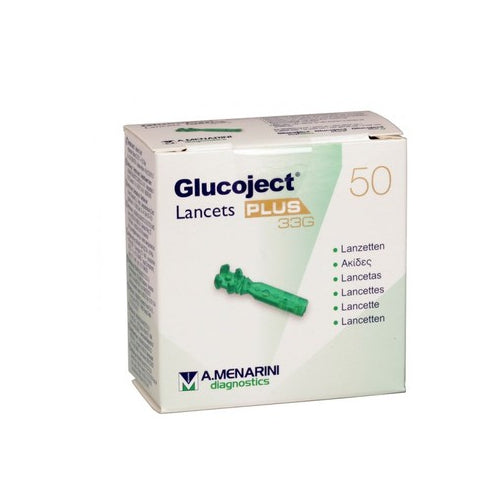 Glucoject Lancets Plus 33 G 50 Lancetas