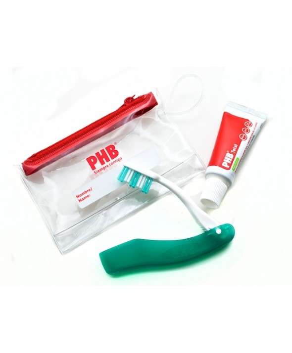 PHB Kit de Viaje Cepillo Dental + Pasta Dentifrica 15 ml