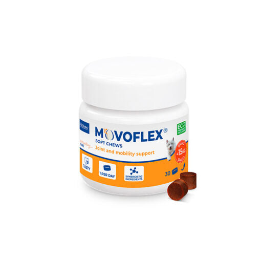 Virbac Movoflex 2G Pequeno 15Kg, 30U Comprimidos Mastigáveis
