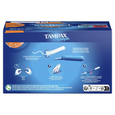 Tampax Compak Super Plus Tampões com aplicador , 26 unidades