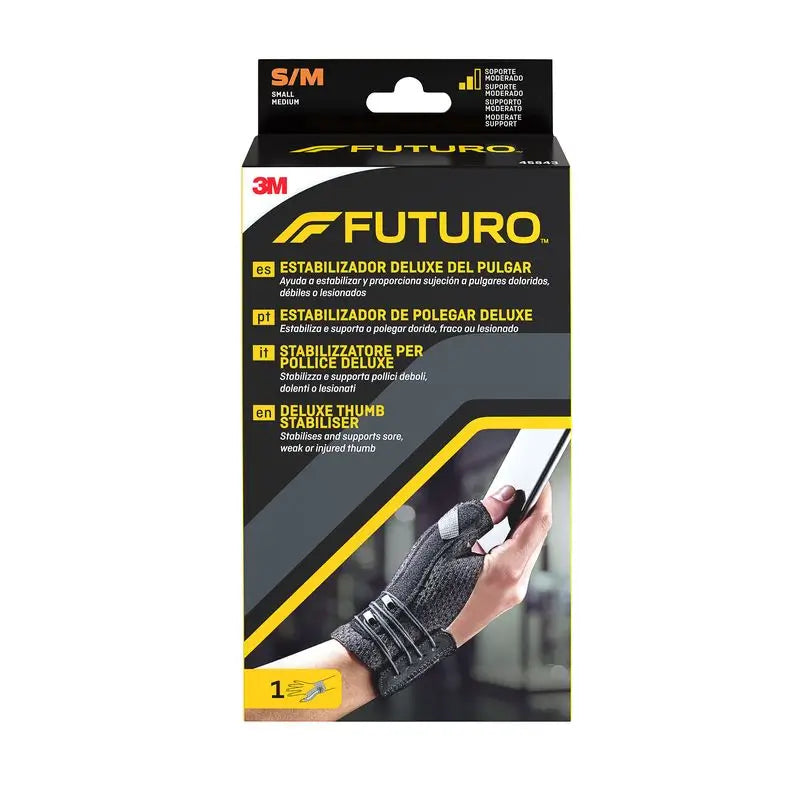 3m Future Black Deluxe Pulgar Deluxe Tamanho S/M