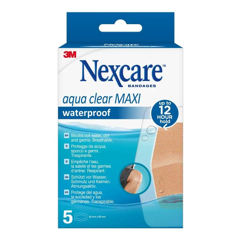 Penso impermeável Nexcare Aqua Clear Maxi 10X6Cm , 5 unidades