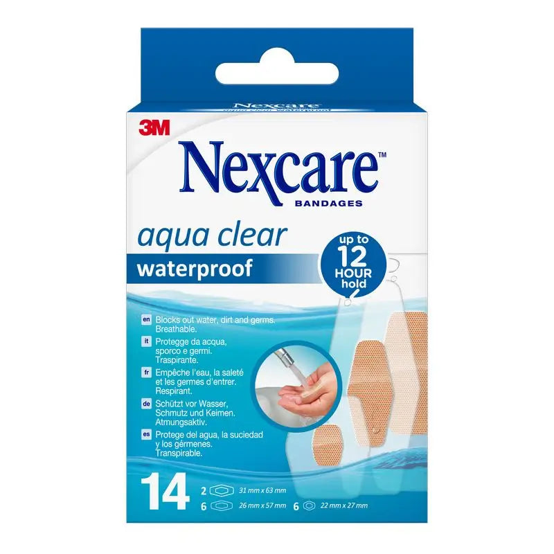 3M Nexcare aqua 360º gama de ligaduras adesivas 14 unidades