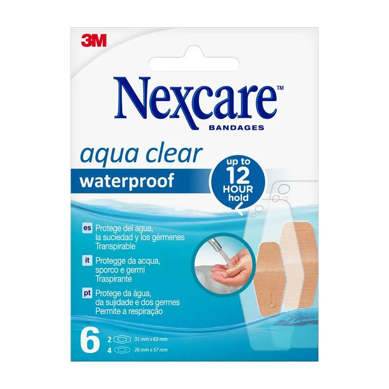 3M Nexcare Aqua 360º Sortido de almofada adesiva adesiva 6 peças