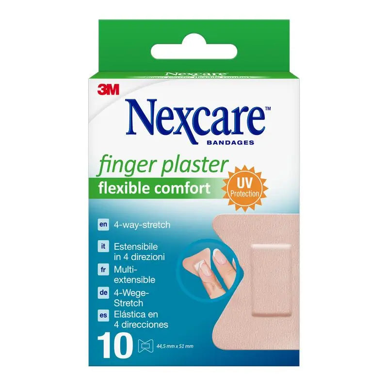 Tira adesiva para os dedos Nexcare Flexible Comfort Protective Adhesive , 10 unidades