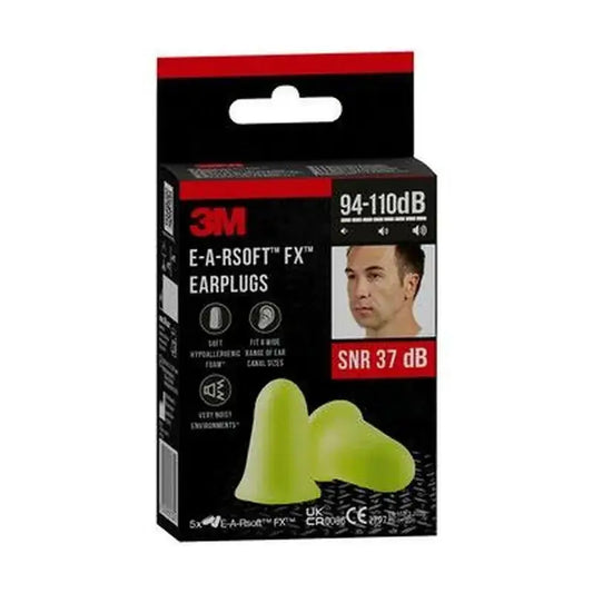 Tampões para os ouvidos 3M™ Earsoft™ Noise - Fx™, Snr 37 Db, 5 pares