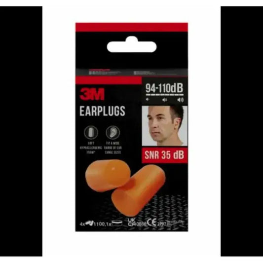 Protectores auriculares de espuma 3M™ Noise Foam, Snr 35 Db, 4 pares