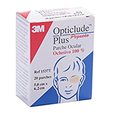 3M Opticlude Plus Parche Ocular Talla Pequeña 6 x 5 cm 20 unidades