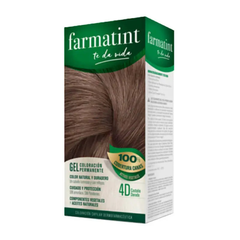 Gel Colorante Permanente Castanho Dourado 4D Farmatint