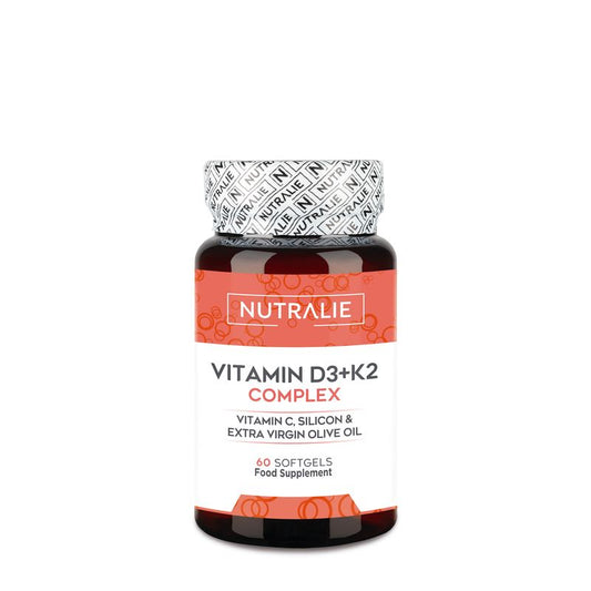 Nutralie Vitamin D3 + K2 Complex 10000 UI com Vitamina C 60 Cápsulas