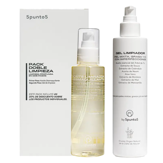 5Punto5 Pacote de limpeza duplo Pele mista/oleosa, 400 gr