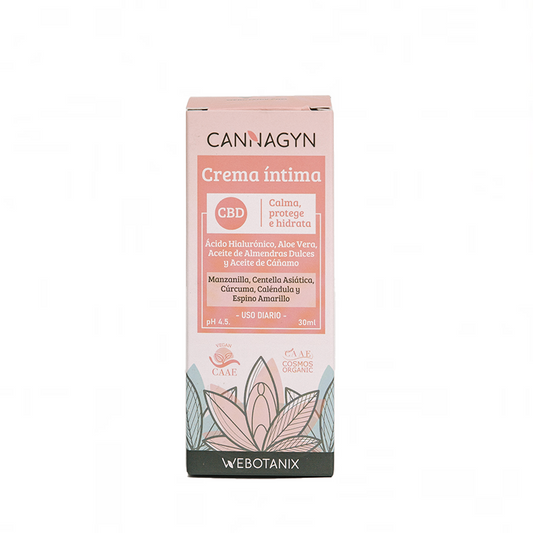 Webotanix Cannagyn Creme Íntimo Cbd Bio , 30 ml