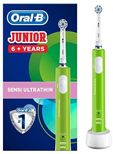 Oral-B Braun Escova de dentes eléctrica Pro 1 Junior 6+ Verde