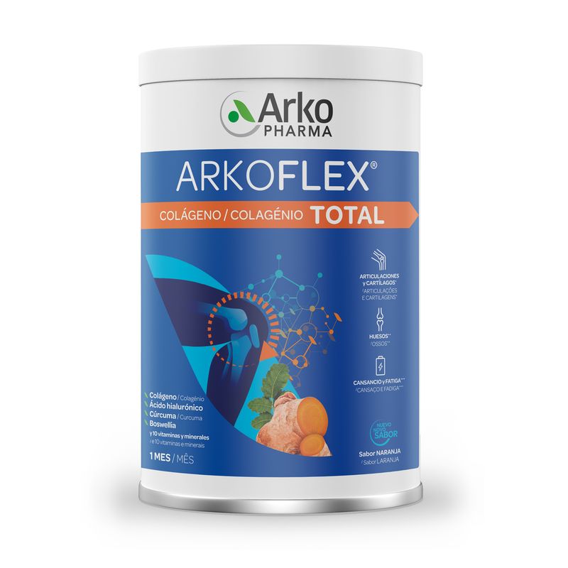 Arkoflex Colagénio Total Sabor a Laranja 390g - Arkopharma