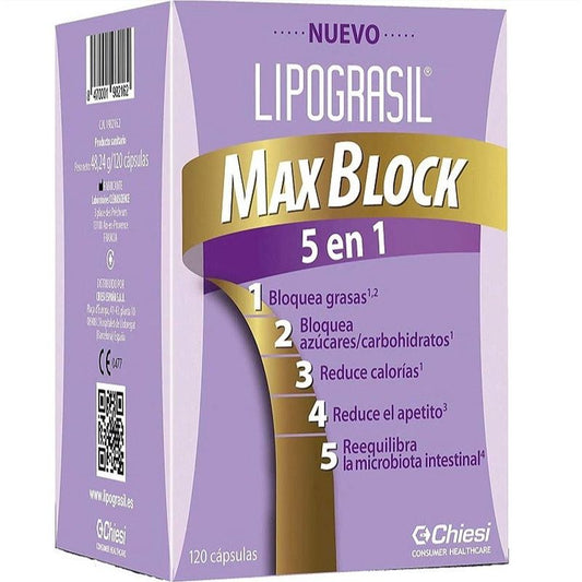 Lipograsil Maxblock 5 en 1 (120 cápsulas)