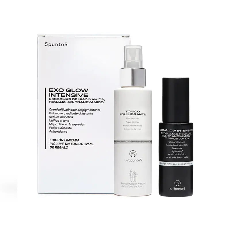 5Punto5 Pacote Exo Glow + Pacote de oferta de tónico equilibrante