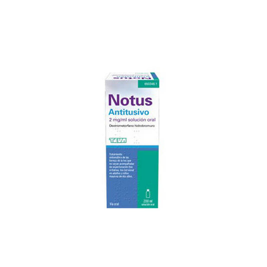 Teva Notus Antitusivo 2 Mg/ ml Solucion Oral 200 ml