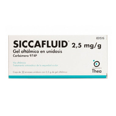 Siccafluid 2,5 mg/g Gel Oftálmico 30 Monodosis