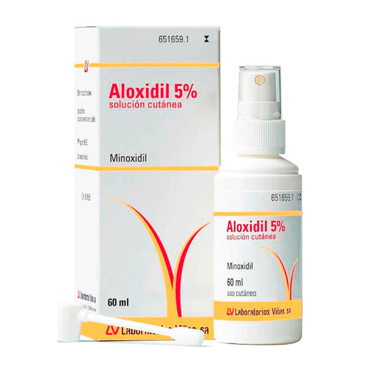 Aloxidil 50 mg/ ml Solucion Cutanea 1 Frasco, 60 ml