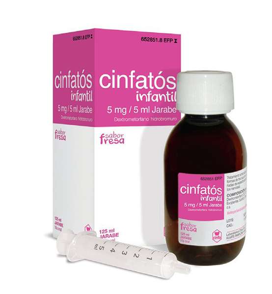 Cinfatos Infantil 5 mg/5 ml Jarabe Sabor Fresa 125 ml